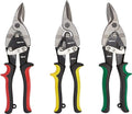 Amazon Basics 3-Piece Aviation Snip Set for Metal Cutting with Comfort Grips, Left, Right and Straight Cut - size: 3-Piece Set (Left, Right, Straight)