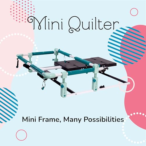 Table Top Hoop Quilting Frames | Hoop Quilting Frames for Domestic Machines (Mini Quilter Beginner Hoop Quilting Frame) - style: Mini Quilter Beginner Hoop Quilting Frame