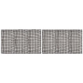 MECCANIXITY Plastic Mesh Canvas Sheet 50x33cm/20x13inch Black Blank Canvas Rectangle 4mm Hole for Embroidery Needlepoint, Knit Crochet Mesh, Pack of 2 - color: Black, size: 20x13inch