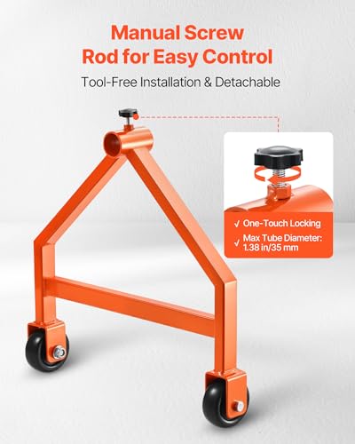 VEVOR Wire Spool Rack, 220 lbs Load Capacity, Portable Cable Caddy, Moveable Wire Rack with Wheels, Spool Holder, Up to 29.9 in Diameter, for Electrical Industrial and Retail Use, Working Efficiency - style: Wire Rack
