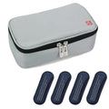 ALLCAMP Insulin Travel Cooler Case, Large Capacity, 4 Ice Packs, Light Gray - color: Light Gray