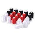Simthread Embroidery Machine Thread Kit 800Y 21 Spools Black White and Red Colors for Professional Embroidery Design - color: Black White & Red