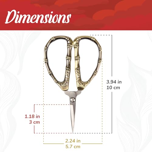 JubileeYarn Bamboo Stalk Embroidery Craft Scissors - Small - 1 Pair - color: Small