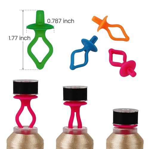 New brothread 100pcs Mix Sewing Notion (50 Bobbin Holders+50 Bobbin Clamps) - color: Multi-color 50/50