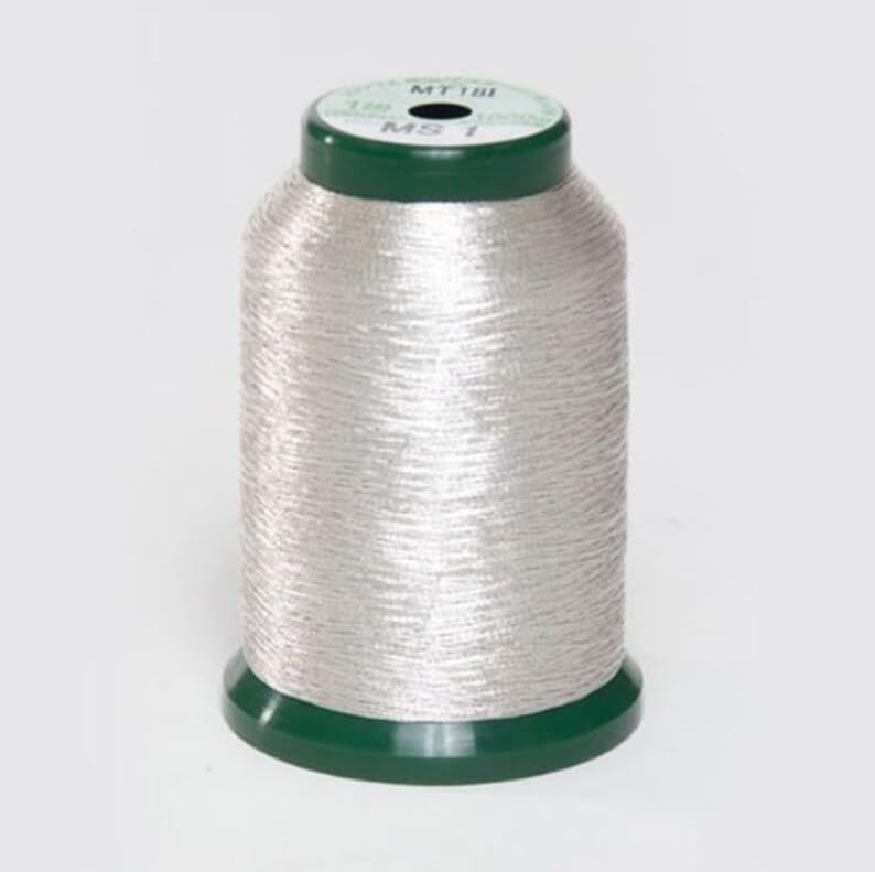 Silver Metallic Kingstar 1000 Meter Thread - 40 Weight -