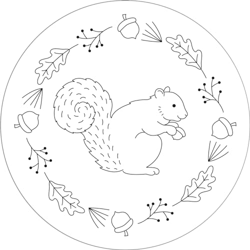 Woodland Embroidery Pattern Transfers (set of 10 hoop designs!)