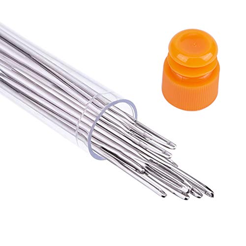 JNENERY 23 PCS Large Eye Sewing Needles, 2.36in Sewing Sharp Needles - size: 2.36in, 23pcs