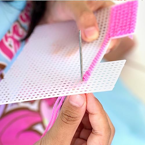 Caydo 8 Pieces 7 Count Plastic Canvas Sheets, Plastic Mesh Sheet - color: Clear White - 8pcs