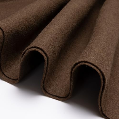 Chocolate Brown Fabric Sheet 36" X 36", 1.4mm Thick Large Soft Durable Flexible Craft Felt by The Yard, Nonwoven Fabric for DIY Sewing, Arts and Crafts, Decoration Projects - color: Chocolate Brown, size: Cut by the yard