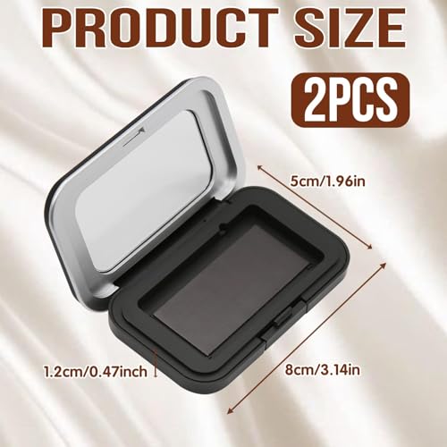 2Pcs Magnetic Pin Holder Box with Transparent Acrylic Lid, Strong Built-In Magnet Secures Pins Under 6.5cm, Sewing Needle Organizer Box with Snap Closure, Craft Supplies Storage Gift for Sewers - color: 2Pcs