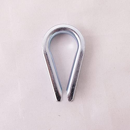 Wire Rope Thimble, for Wire Rope Dia. 3/16 in, Carbon Steel,(3/16" 50PCS) - size: 3/16“