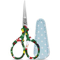 3.6 inch Scissors with Sheath for Embroidery Knitting Craft Yarn - color: Green Christmas