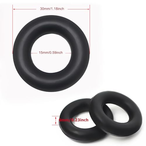 TorSor 10 Pack Bobbin Winder Tire Rubber O Ring Replacement Winding Wheel Spanner Cover Belt for Old Vintage Singer Sewing Machine Brother Sear Kenmore Janome Babylock