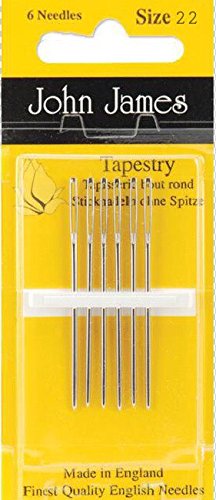 Tapestry Needles, Bundle: Sizes 18, 20 & 22 (6 Needles Each Pack)