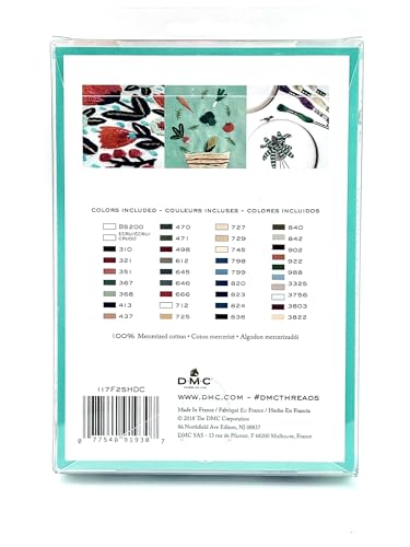 DMC 117F25HDC Embroidery Floss Pack 8.7yd, Home Decor 36/Pkg - color: Multicolor, size: 8.7 Yards (36 skeins)