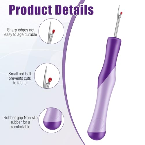 Seam Ripper, Needle and Thread Seam Rippers, Seam' Ripper and Thread Remover, Stitch Remover Unpicker Tool, for Hand Sewing, Crafts and Knitting Seam' Removers