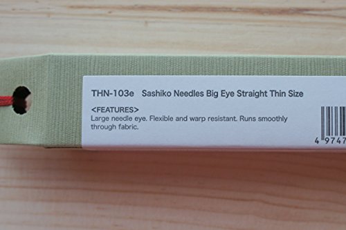 Tulip Sashiko Needles | Big Eye Straight Thin Size