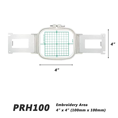 Sew Tech Embroidery Hoop for Brother, 4x4in 100x100mm PRH100 Machine Frame - size: 4x4" - EPF100