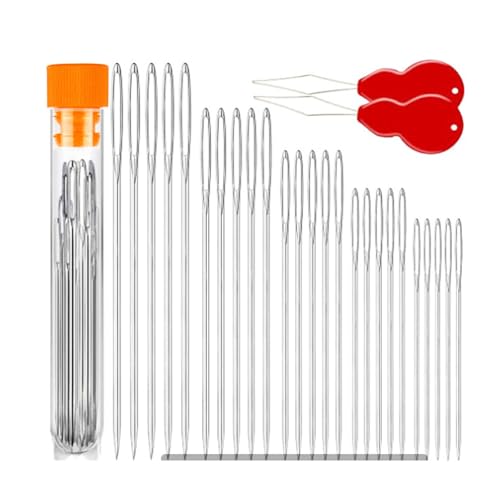 Embroidery Needles, Sewing Needles Large Eye Hand Sewing, Embroidery Needles for Hand Sewing,Big Eye Needle(25 PCS)