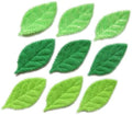 YYCRAFT Pack of Padded 2-Faced Satin Velvet Leaf Appliques/Craft (180 PCS Lime/Green) - color: 180 PCS Lime/Green