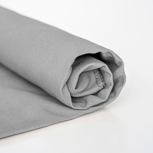 Simple&Opulence 100% Cotton Canvas Fabric 10oz. 59 Inch by The Yard, Nature Duck Fabric Textile Medium Weight for Painting, Sewing, Crafts, Embroidery, Bag, Handmade Home Decor(1 Yard, Light Grey) - color: Light Grey, size: 1 Yard