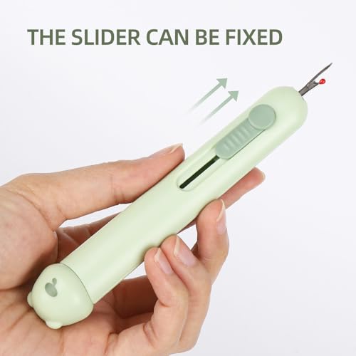 3Pcs 3 in 1 Needle Threader Seam Ripper, Automatic Needle Threaders with 3 Needles Storage for Hand Stitching, Seam Rippers for Sewing Stitch Remover Tool