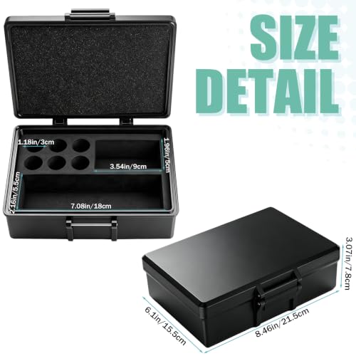 10/30 ml Peptide Case for Fridge, Peptide Travel Holder Case Storage - color: Black - 6x10ml+1x30ml