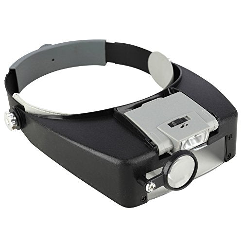 Headband Magnifier with Light，Glasses for Close Work,10X - color: 1.5x-3.5x - Led Light