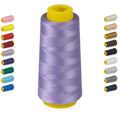 1800 Yards Light Purple Thread, All Purpose Thread for Sewing - color: 006-Light Purple, size: 40S/2