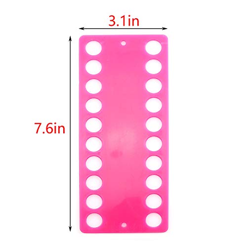 Tegg Embroidery Floss Organizer 6PCS 20 Position Colorful Embroidery Thread Winding Board Cross Stitch Thread Holder Storage Tool