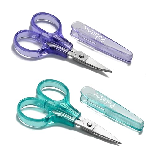 PAFASON Small Travel Sewing Embroidery Scissors Set Curve Straight Tip - style: Contemporary