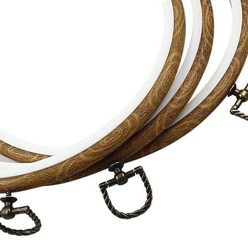 Bonsicoky 3 Pcs 22cm/8.7" Round Embroidery Hoops - size: 8.7 inch / 22cm
