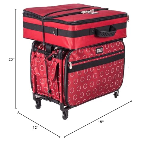 Tutto Machine On Wheels - color: Red W/Dotted Circles, size: 22-Inch