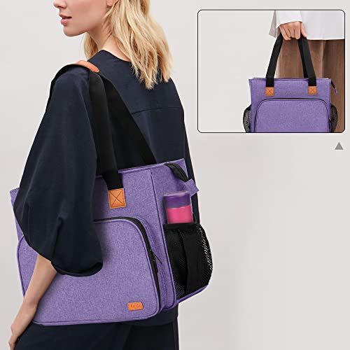LUXJA Embroidery Project Carrying Bag, Purple - color: Purple