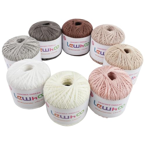 Crochet Thread Size 10, 8 Pearl Mercerized Cotton Crochet Yarn Ball - color: multicolor 3