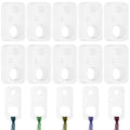 50 PCS Acrylic Embroidery Floss Drop, Clear Embroidery Thread Organizer Sewing Threads Winding Thread Bobbins Rectangle Cross Stitch Threads Bobbin Slim Floss Bobbin for Sewing Storage DIY Crafts