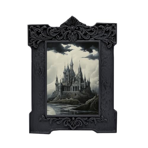 SIKOO 2.5x3.5 Vintage Picture Frames Small 2.5x3.5 Gothic Picture Frame with Glass Front for Tabletop and Wall Hanging Victorian Home Decor Gallery Wall Black - color: Black, size: 2.5 x 3.5