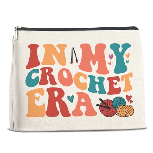 Crochet Gifts Accessories for Women Crocheters Makeup Bag - color: Multicolor D