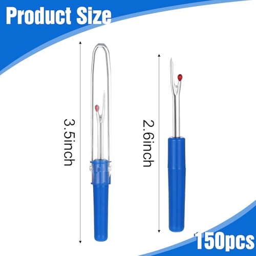 150 Pcs Colorful Seam Ripper Bulk for Sewing Tool Embroidery Remover Handy Sewing Seam Ripper for Opening Removing Seams and Hems DIY Craft, 4 Colors