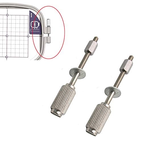 HONEYSEW 2pcs Embroidery Hoop Metal Long Adjusting Screws Compatible with Many Brother BabyLock Hoops XE4590001 - color: 2pcs Embroidery Hoop Screws