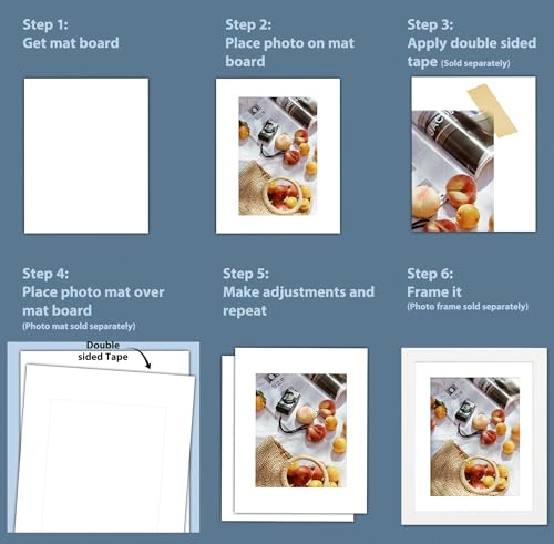 Golden State Art 13x19 White Uncut Picture Mats Matboards, Pack of 10 - size: 13x19