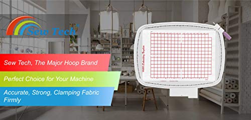 Sew Tech Embroidery Hoop for Husqvarna Viking, 7x5.1in 180x130mm Frame