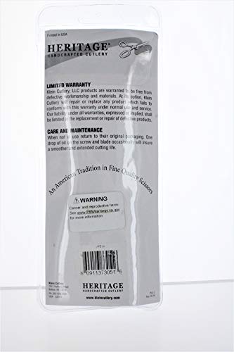 Heritage Performance Gloves 5 in Snip with Lanyard - Stainless Steel Scissors for Grooming, Blue Handle