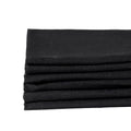6 Pcs 18 x 21 Inches Cotton Fabric Precut Quilting Fabric Bundles Solid Colors Quilt Material for DIY Craft Sewing Embroidery (Black) - color: Black
