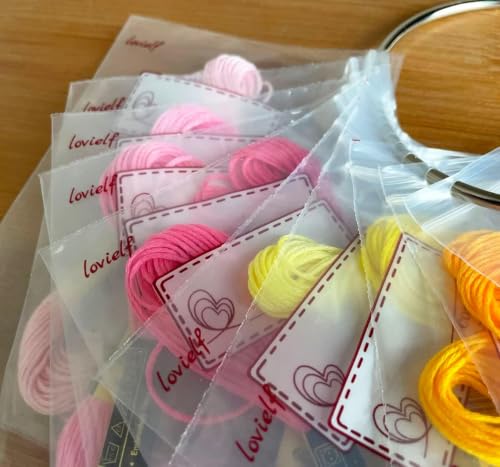 lovielf Embroidery Threads Floss Bag Organizer (100 Pack) - color: 100 pack