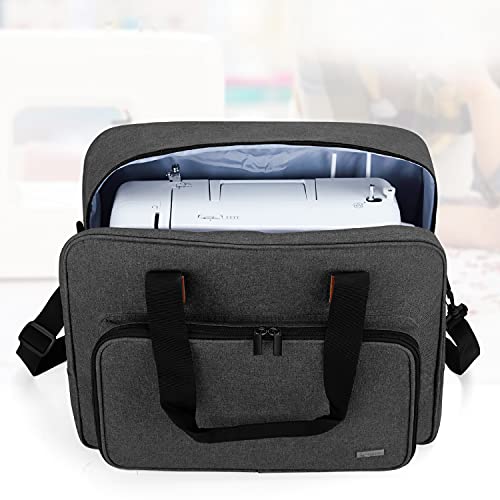 LUXJA Portable Tote Sewing Machine Bag, Black - color: Black