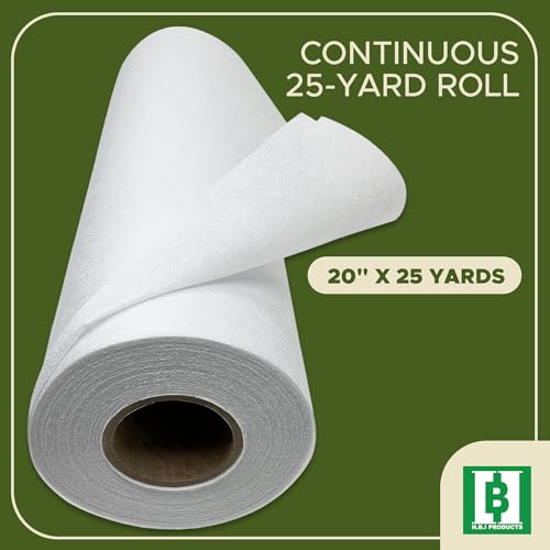 HBI Lightweight Fusible Interfacing, White Non Woven Iron-On, 20 in x 25 yd - size: 20” x 25 yd Light Weight