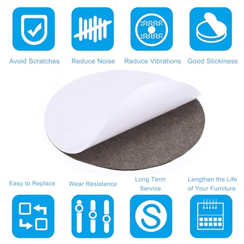 PATIKIL 9 Inch Diameter Lamp Base Felt, 20Pack 2mm Thickness Round Soft Adhesive Non-Slip Anti-Scratch Backed Felt for Lamp Furniture DIY Craft, Coffee - color: Coffee, size: 9 Inch