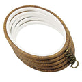 guofa 7'' Oval Embroidery Hoop for Cross Stitch, 5PCS 19CM Decorative Embroidery Frames for Displaying Artswork - style: 7.4"L x 6"W