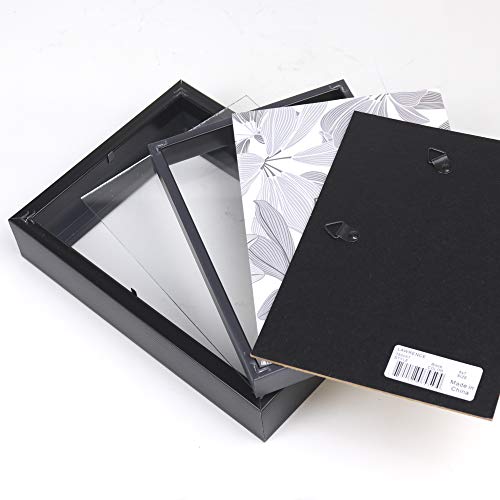 Lawrence Frames Shadow Box Frame, 5x7, Black - 785057 - color: Black, size: 5 x 7 inches